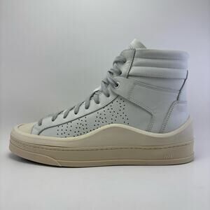 P448 “Rail Elsie” White Leather High Top Shoes Size Men 8 Women 10